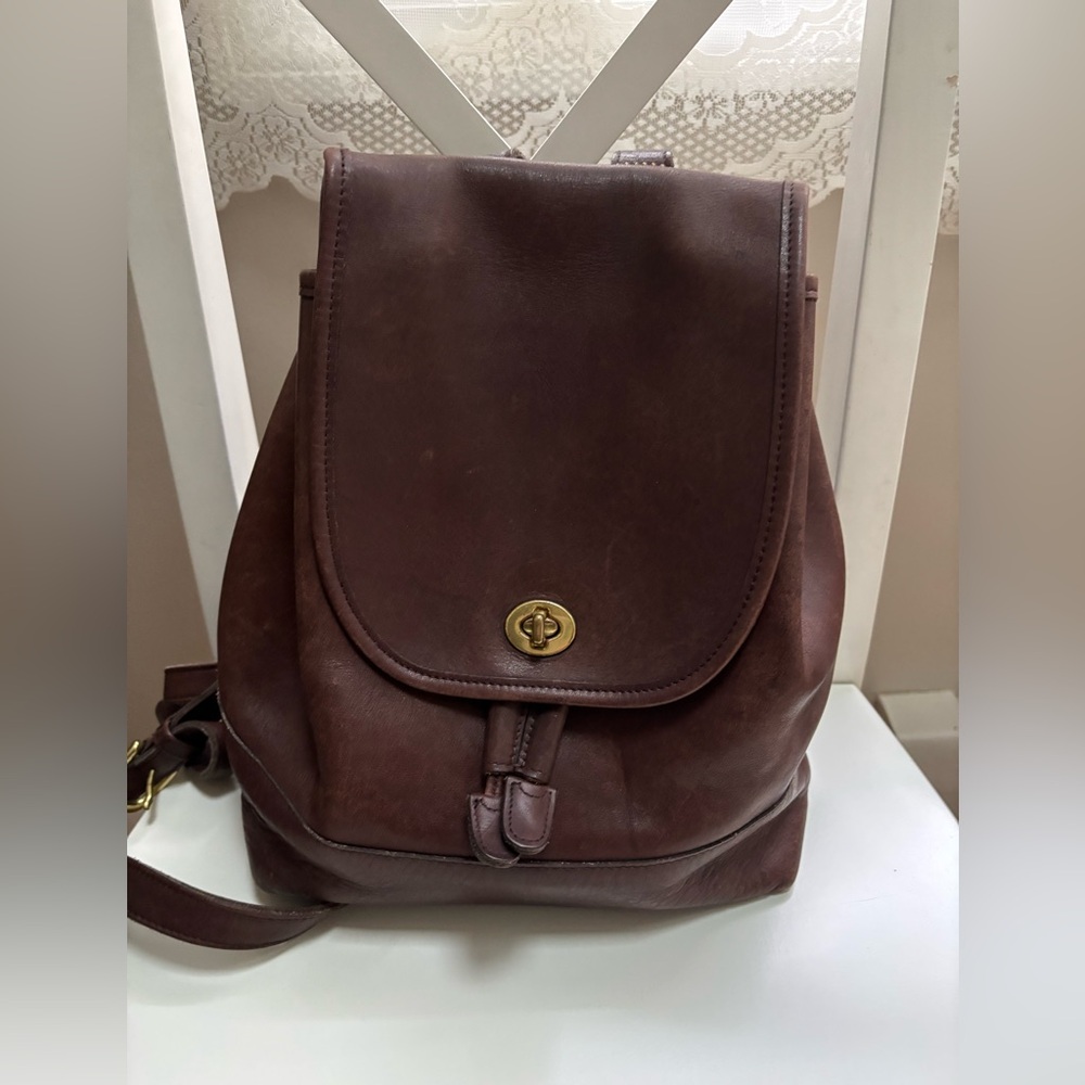Vintage coach 9797 Brown Leather Backpack